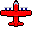C130 RED Airplane Mouse Cursor pointer (LINK Cursor)